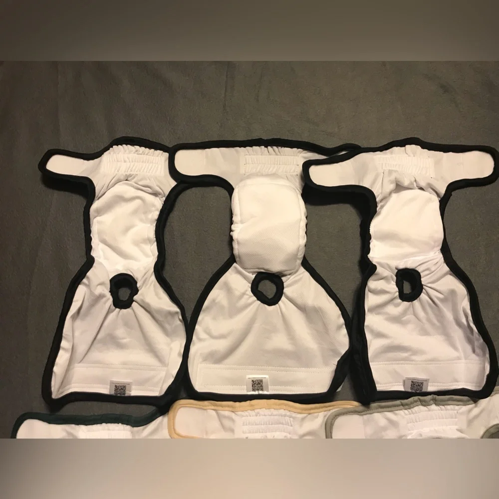 Dog Diapers - Black, Green, Gray, Yellow
